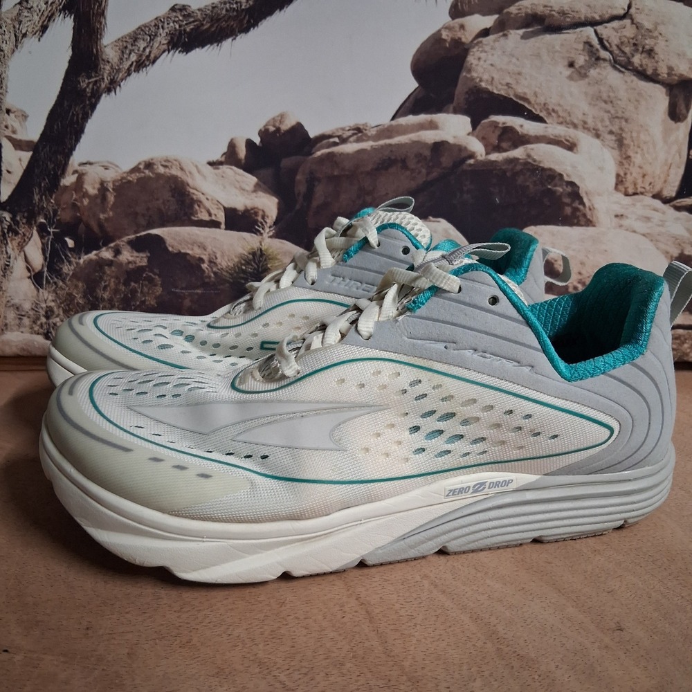 Altra Torin 3.5 Mesh Running Shoes Womens 9.5 Gray Teal AFW1837F-1 NICE!